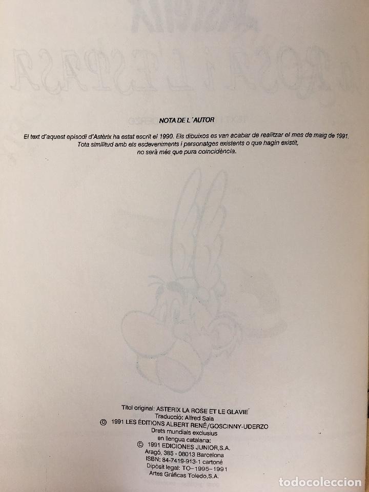 Cómics: Asterix la rosa i lespasa primera edición 1991 catalán catala obelix buen estado - Foto 6 - 99284111