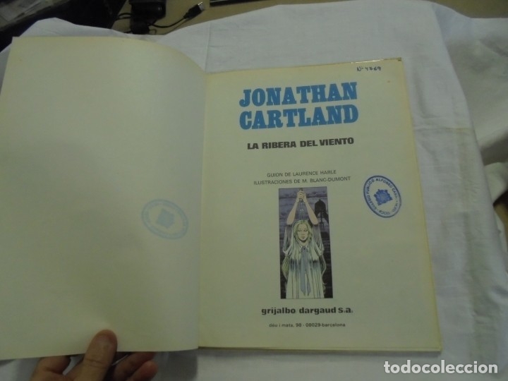 Cómics: JONATHAN CARTLAND Nº 3.-LA RIBERA DEL VIENTO.LAURENCE HARLE .GRIJALBO/DARGAUD 1985 - Foto 3 - 172164842