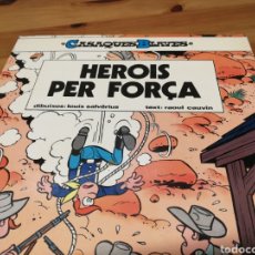Cómics: HEROIS PER FORÇA CASAQUES BLAVES N° 1. CATALÀ. Lote 185540102
