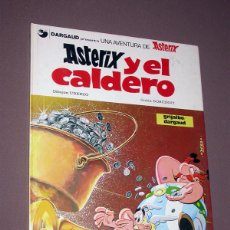 Cómics: ASTERIX Y EL CALDERO. GUIÓN R. GOSCINNY, DIBUJOS DE A. UDERZO. GRIJALBO, DARGAUD, 1985.