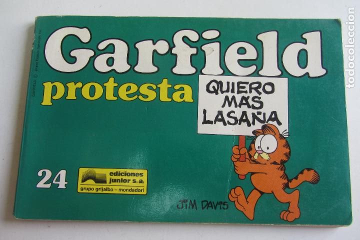 C&oacute;mics: 24 GARFIELD PROTESTA QUIERO MAS LASA&Ntilde;A EDICIONES JUNIOR JIM DAVIS arx293