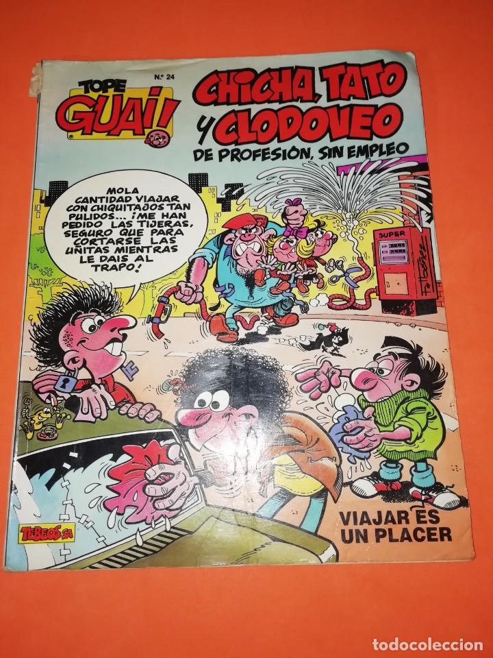 Cómics: TOPE GUAI ! Nº 3 Y 24. CHICHA ,TATO Y CLODOVEO. EDICIONES JUNIOR . 1986-89 - Foto 4 - 296706638