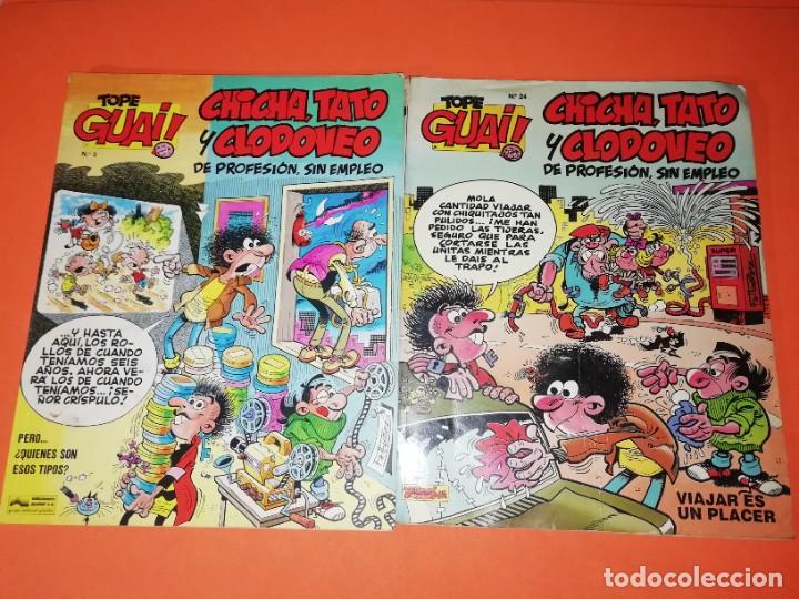 Cómics: TOPE GUAI ! Nº 3 Y 24. CHICHA ,TATO Y CLODOVEO. EDICIONES JUNIOR . 1986-89 - Foto 1 - 296706638
