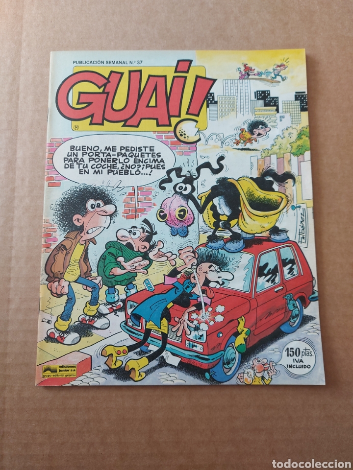 Cómics: Publicación semanal Núm 37 Revista GUAI Ediciones Junior S. A. IBAÑEZ 1987 Grijalbo. - Foto 1 - 312348293
