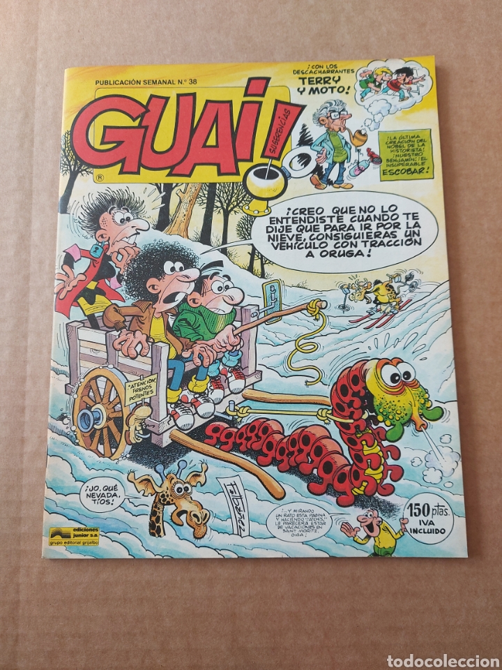 PUBLICACIÓN SEMANAL NÚM 38 REVISTA GUAI EDICIONES JUNIOR S. A. IBAÑEZ 1987 GRIJALBO. (Tebeos y Comics - Grijalbo - Otros)