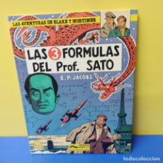 Comics: COMIC/TBO - LAS 3 FORMULAS DEL PROF. SATO - E.P. JACOBS - LAS AVENTURAS DE BLAKE Y MORTIMER - JUNIOR. Lote 314457723
