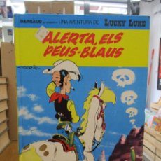 Comics : LUCKY LUKE Nº 45 - ALERTA EL PEUS BLAUS - MORRIS & GOSCINNY - GRIJALBO - CATALÁN / CATALA. Lote 348987964