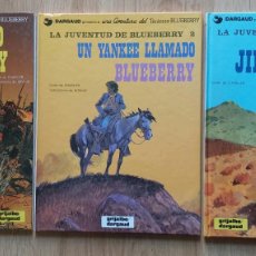 Cómics: LA JUVENTUD DE BLUEBERRY TOMOS 1 A 3 (LOS 3 DE LA JUVENTUD DE CHARLIER Y GIRAUD) -GRIJALBO- 1980/81