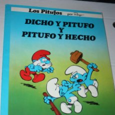 Cómics: LOS PITUFOS (DE PEYO) Nº 9 : DICHO Y PITUFO Y PITUFO Y HECHO. (EDIC. JUNIOR/GRIJALBO )
