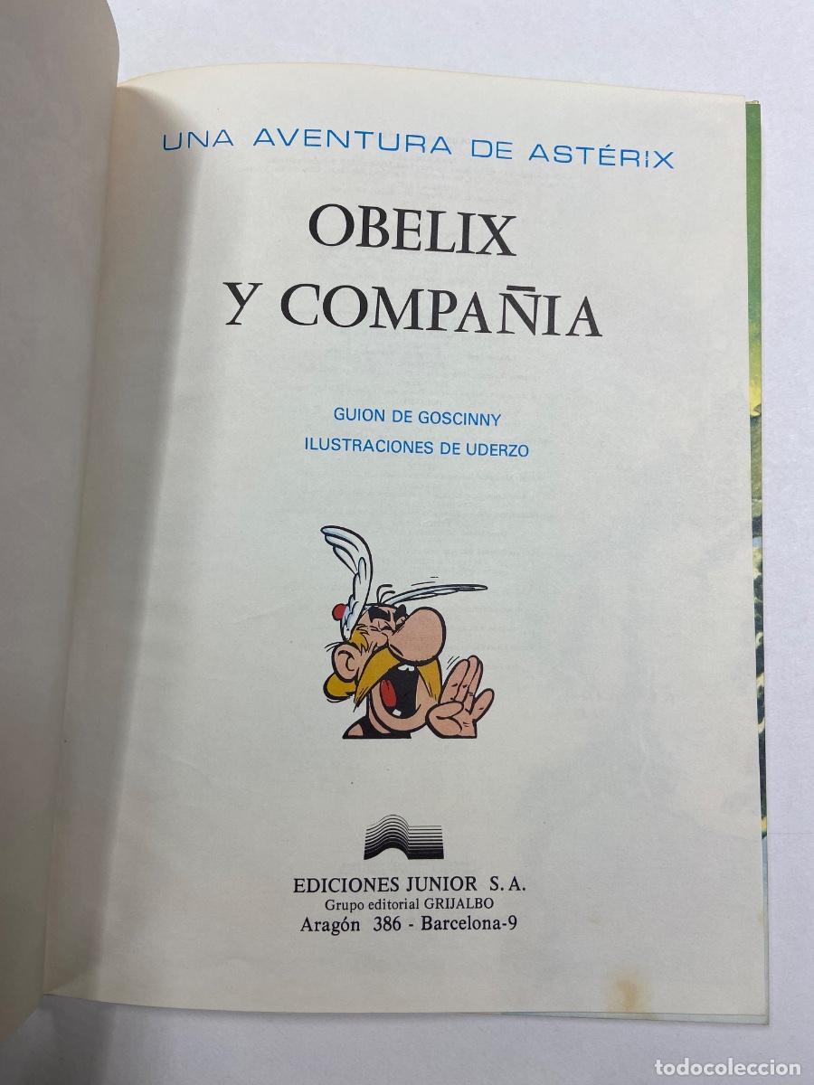 C&oacute;mics: Ast&eacute;rix. Ob&eacute;lix y compa&ntilde;&iacute;a. Ediciones Junior. 1976. - Foto 2