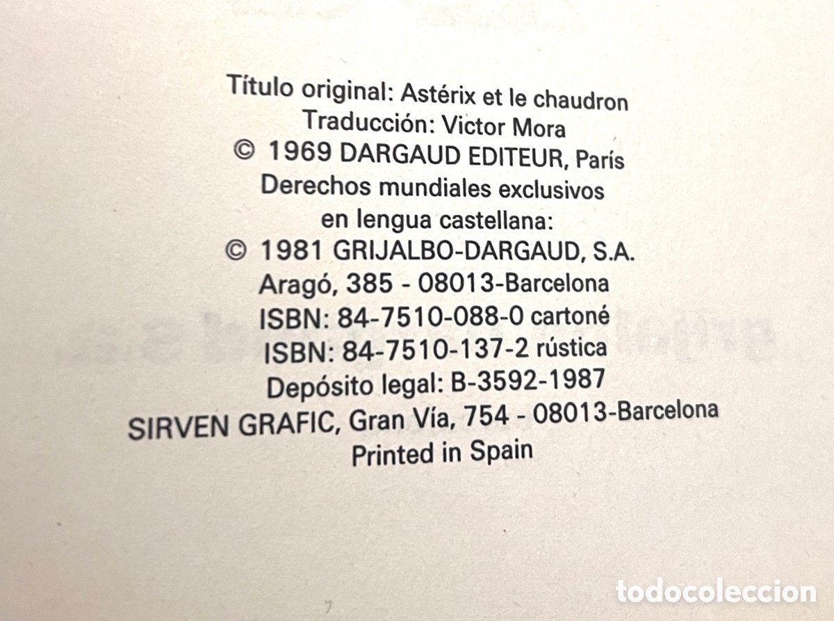 C&oacute;mics: Asterix y el caldero. EXCELENTE ESTADO - Foto 3