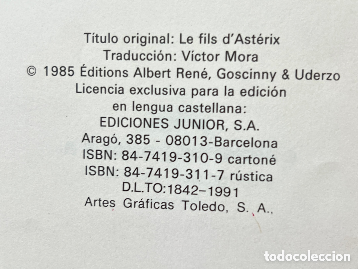 C&oacute;mics: EL HIJO DE ASTERIX 1985 MBE - Foto 4
