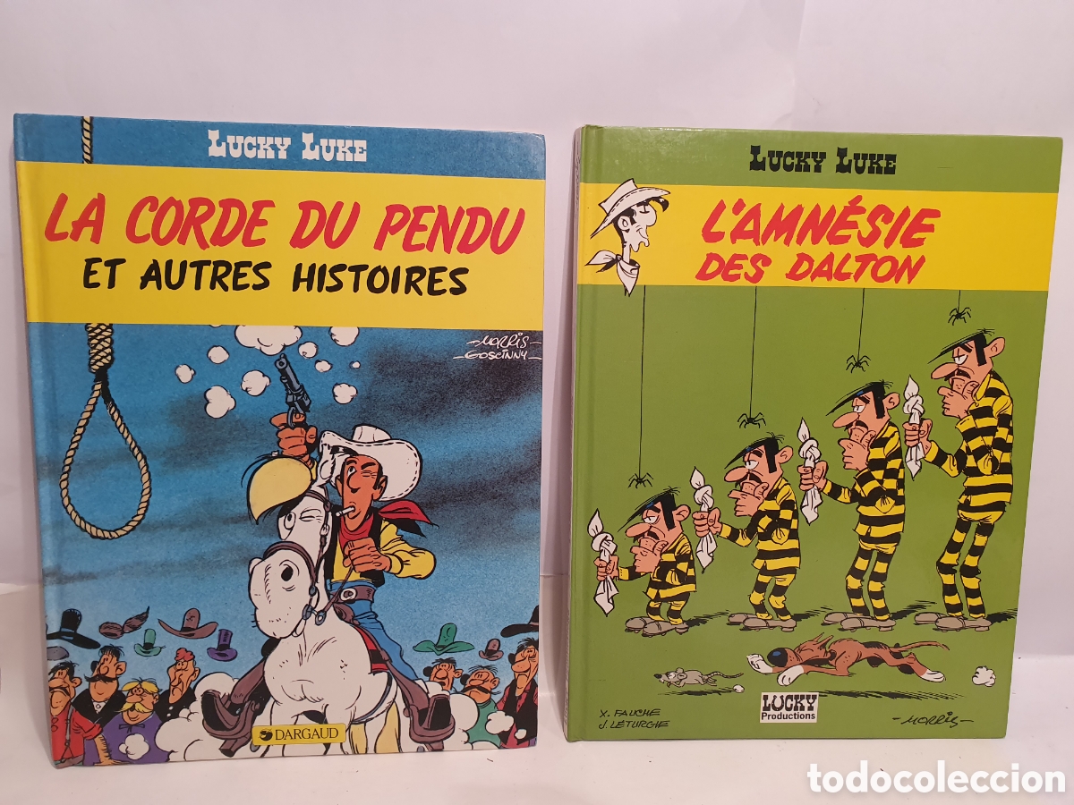 C&oacute;mics: LUCKY LUKE. 2 C&Oacute;MICS EN FRANCES. LA CORDE DU PENDU. L'AMNESIE DET DALTON. MORRIS.