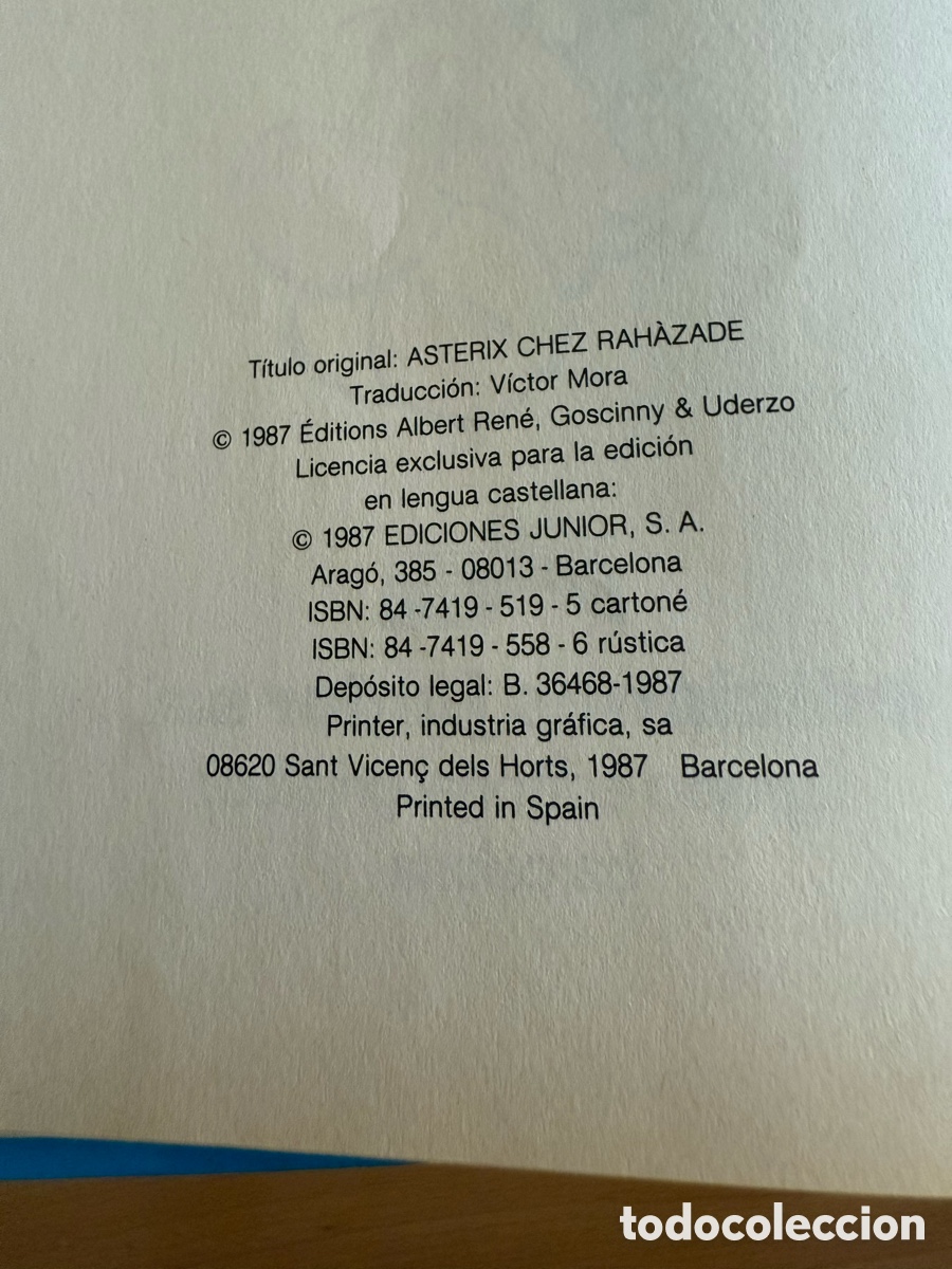 C&oacute;mics: ASTERIX EN LA INDIA. Ediciones Junior. 1987 - Foto 4