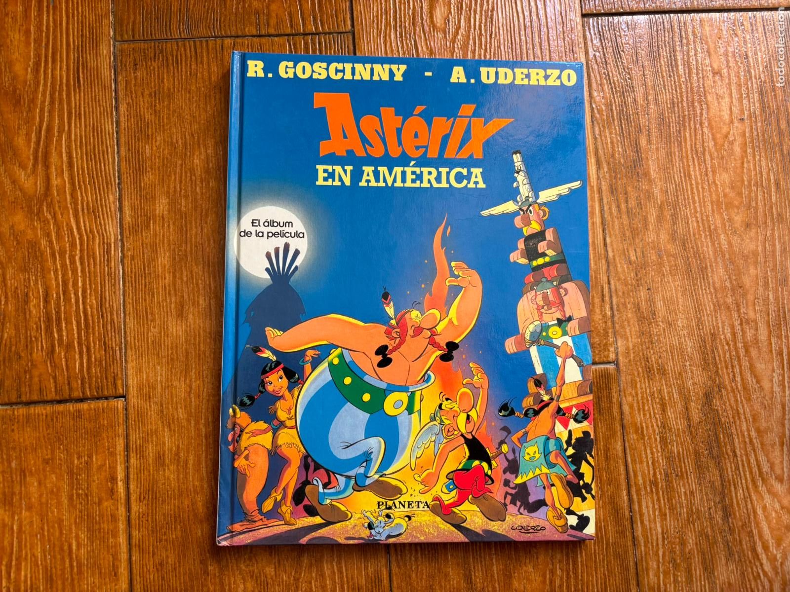 C&oacute;mics: ASTERIX EN AMERICA - EL ALBUM DE LA PELICULA - EDITORIAL PLANETA TAPA DURA