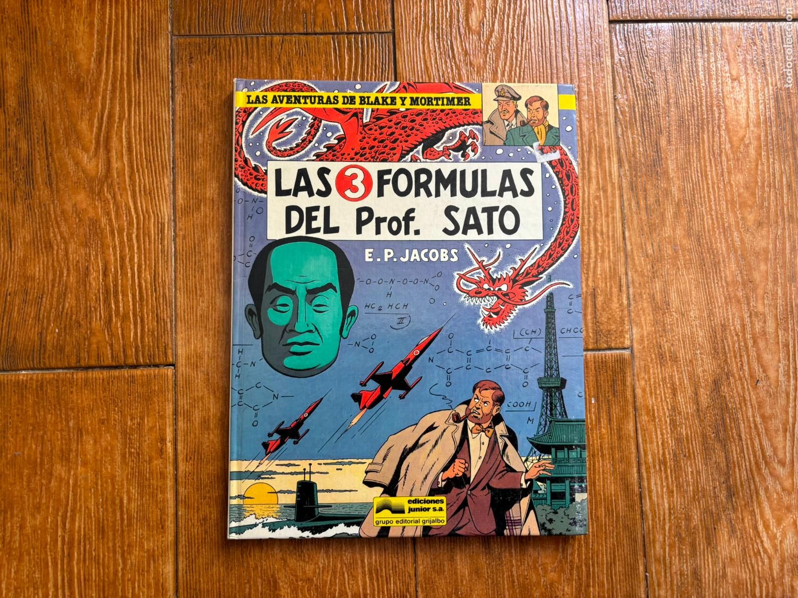 C&oacute;mics: AVENTURAS BLAKE Y MORTIMER N&ordm; 8 LAS 3 FORMULAS DEL PROFESOR SATO EDITORIAL JUNIOR GRIJALBO TAPA DURA
