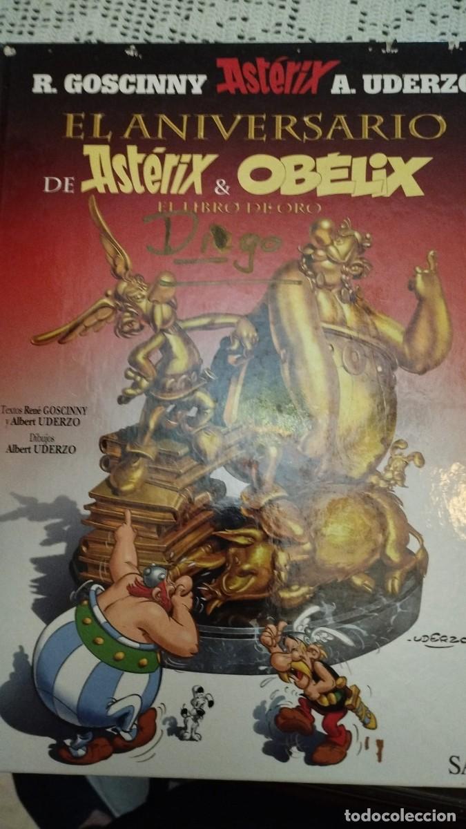 C&oacute;mics: el aniversario de asterix y obelix, el libro de oro