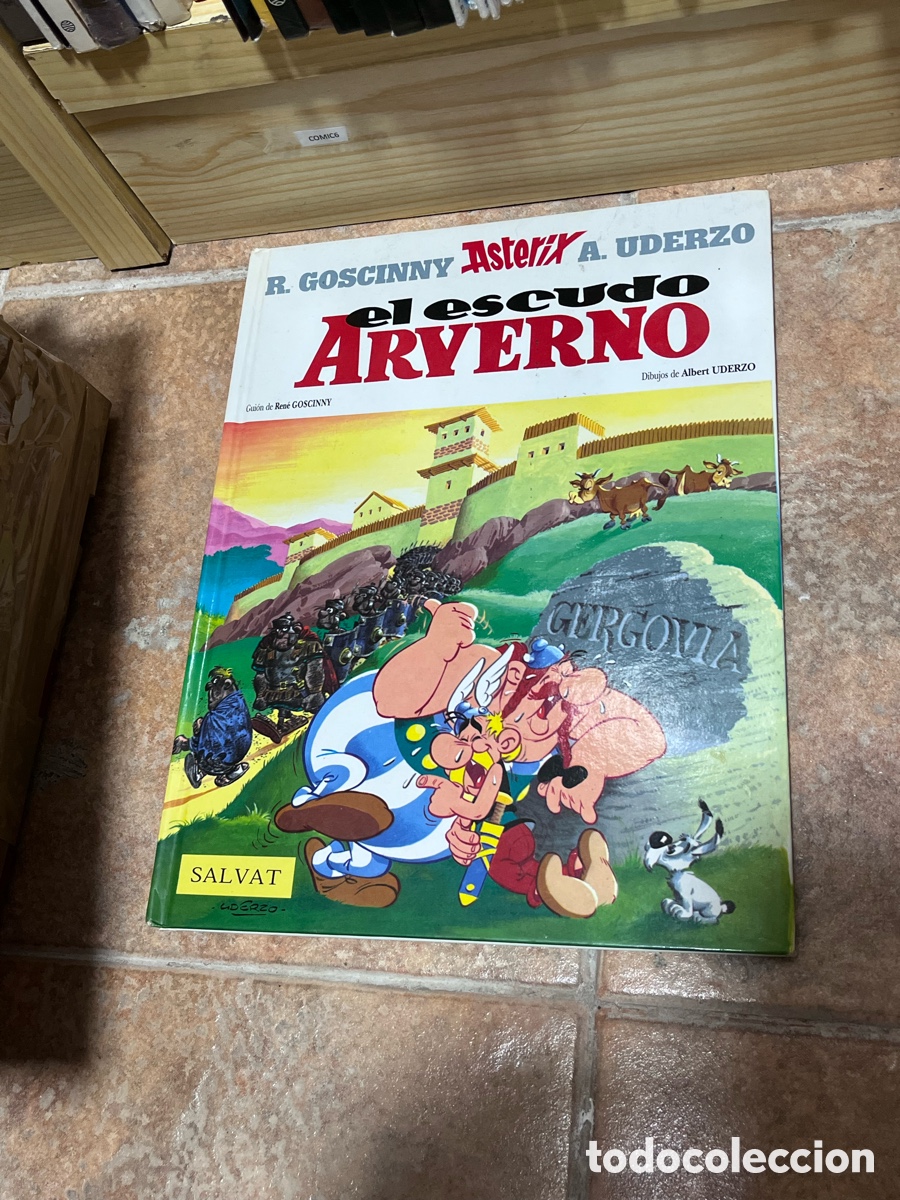 C&oacute;mics: COMIC6 goscinny uderzo, salvat, carton&eacute; ASTERIX EL ESCUDO ARVERNO