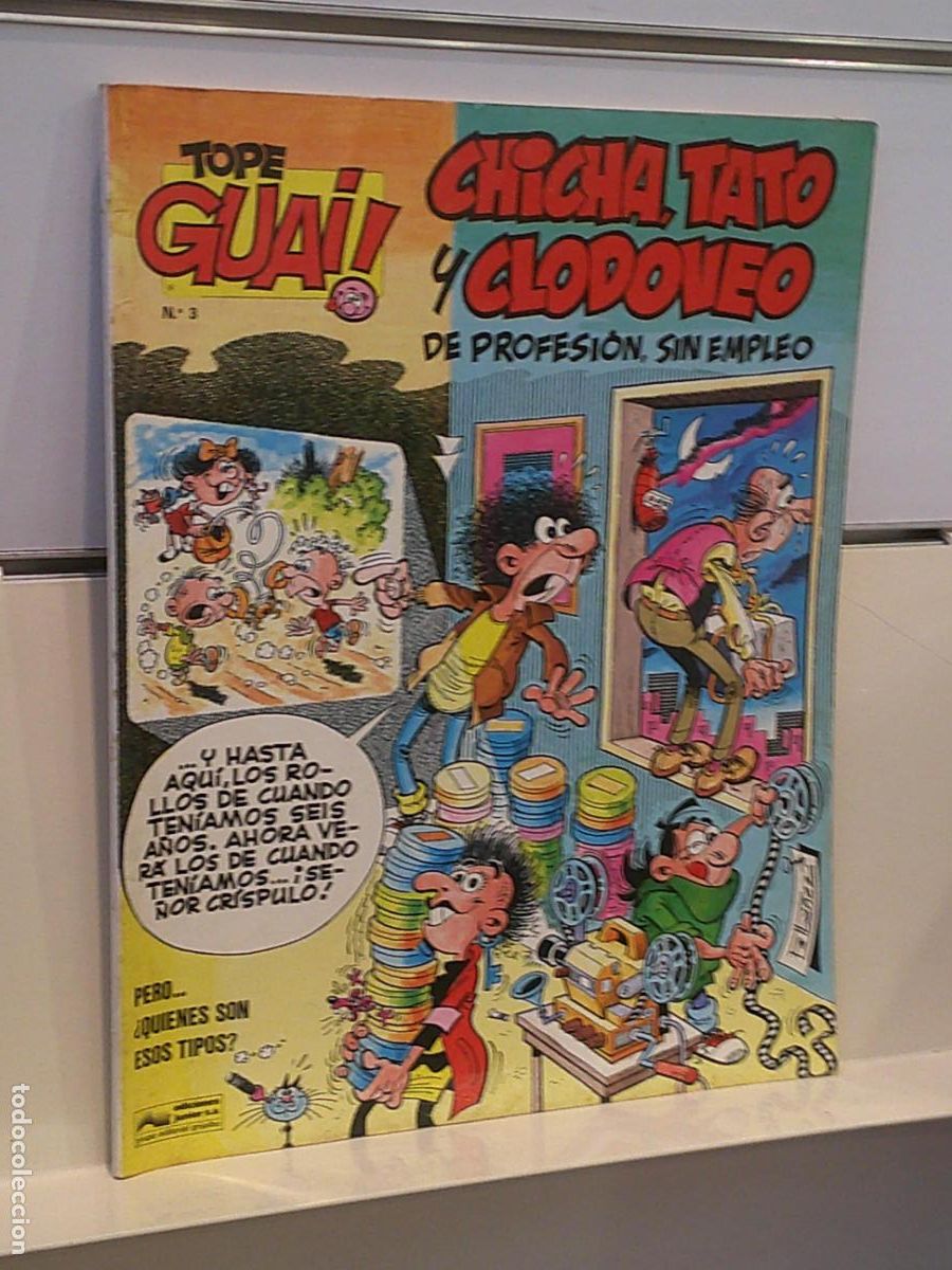 C&oacute;mics: TOPE GUAI N&ordm; 3 CHICHA, TATO Y CLODOVEO DE PROFESION, SIN EMPLEO EDICIONES JUNIOR - GRIJALBO