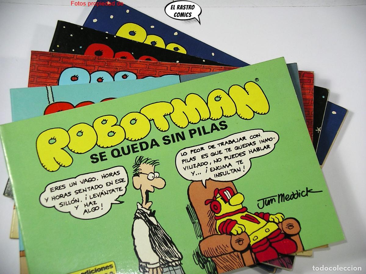 C&oacute;mics: Robotman n&ordm; 1 2 3 4 y 5, Colecci&oacute;n completa, Jim Meddick, ed Grijalbo 1987