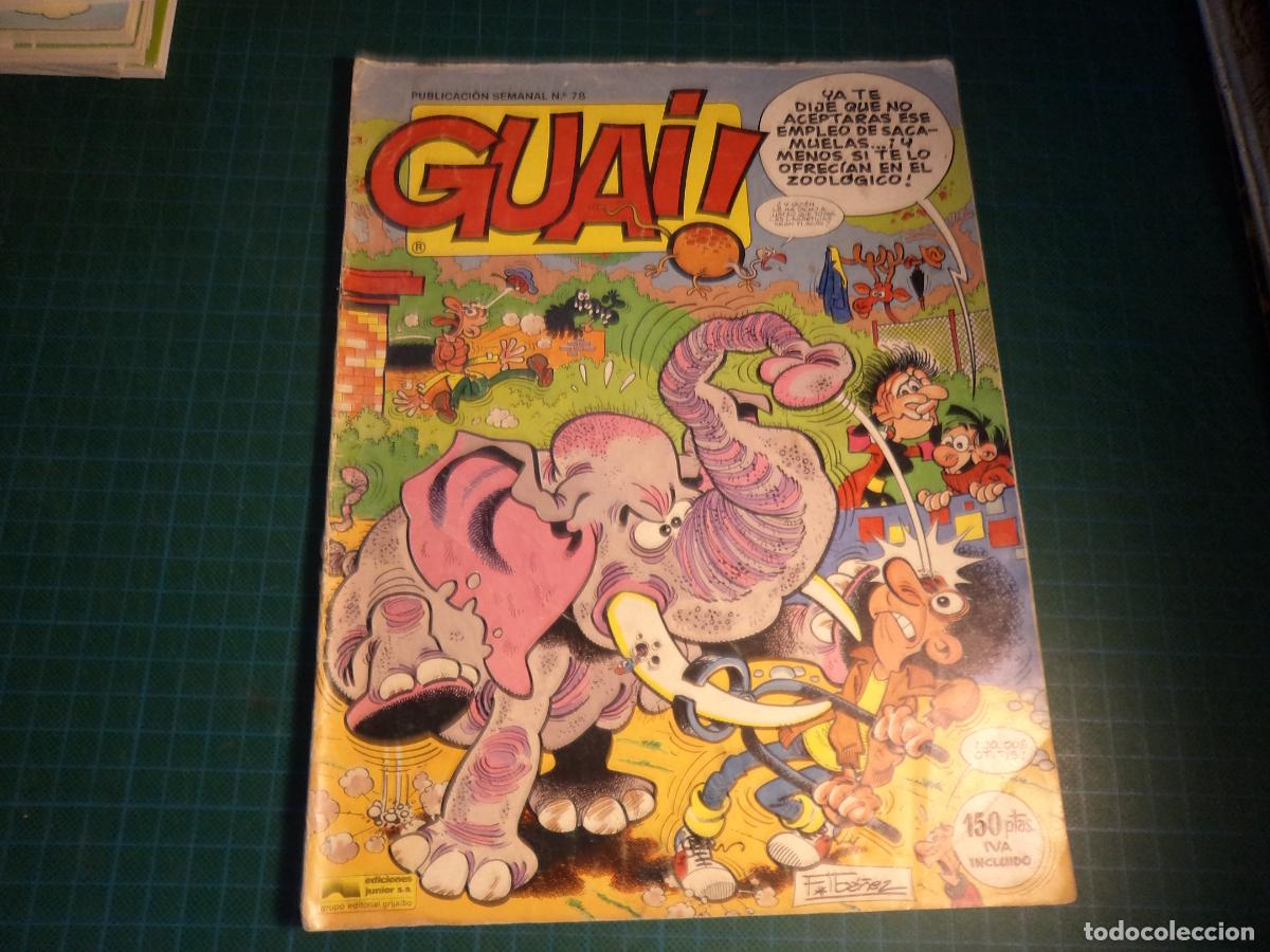 C&oacute;mics: Guai! N&ordm; 78. Junior. Con se&ntilde;ales de uso. (Ref. 3-B)
