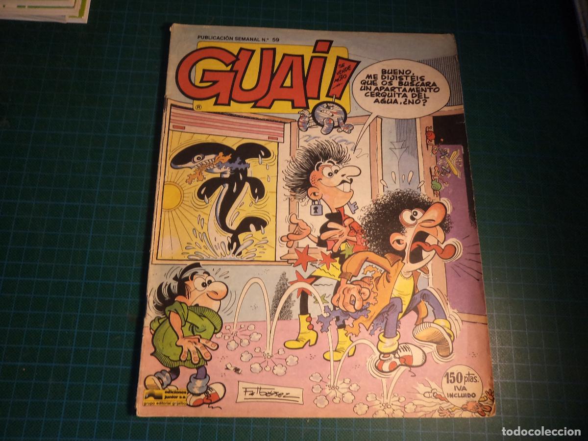 C&oacute;mics: Guai! N&ordm; 59. Junior. Con se&ntilde;ales de uso. (Ref. 0-B)