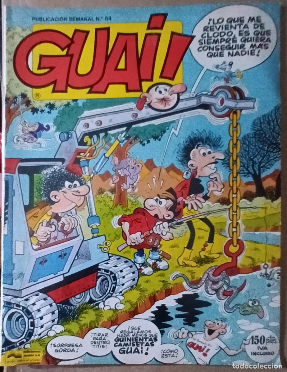C&oacute;mics: GUAI!-JUNIOR- N&ordm; 64 -IB&Aacute;&Ntilde;EZ-A. FRANQU&Iacute;N-AST&Eacute;RIX-UDERZO-LEONARDO-REGULAR-DIF&Iacute;CIL-VEA-LEA-1519