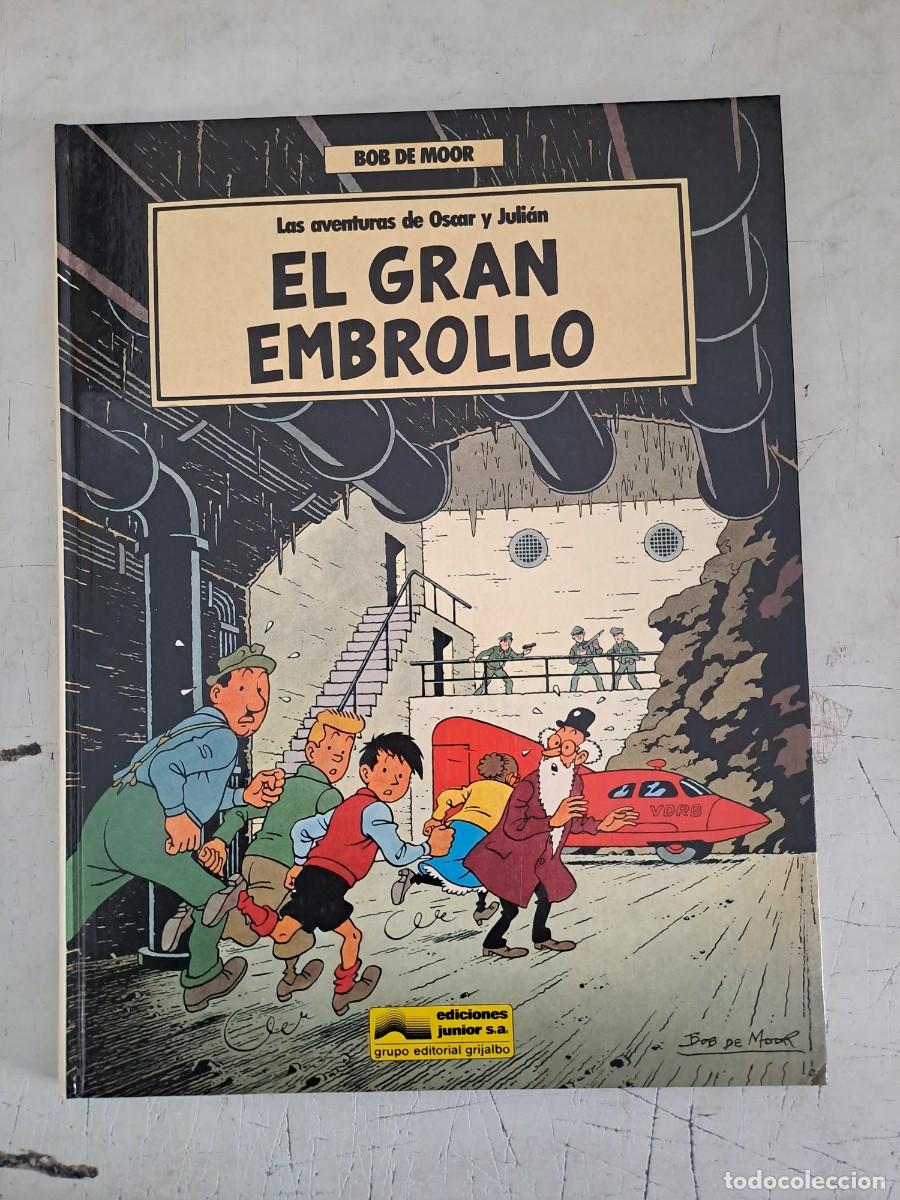 C&oacute;mics: Bob de moor, las aventuras de Oscar y Juli&aacute;n 1, el gran embrollo, Junior en muy buen estado Bolsa DA