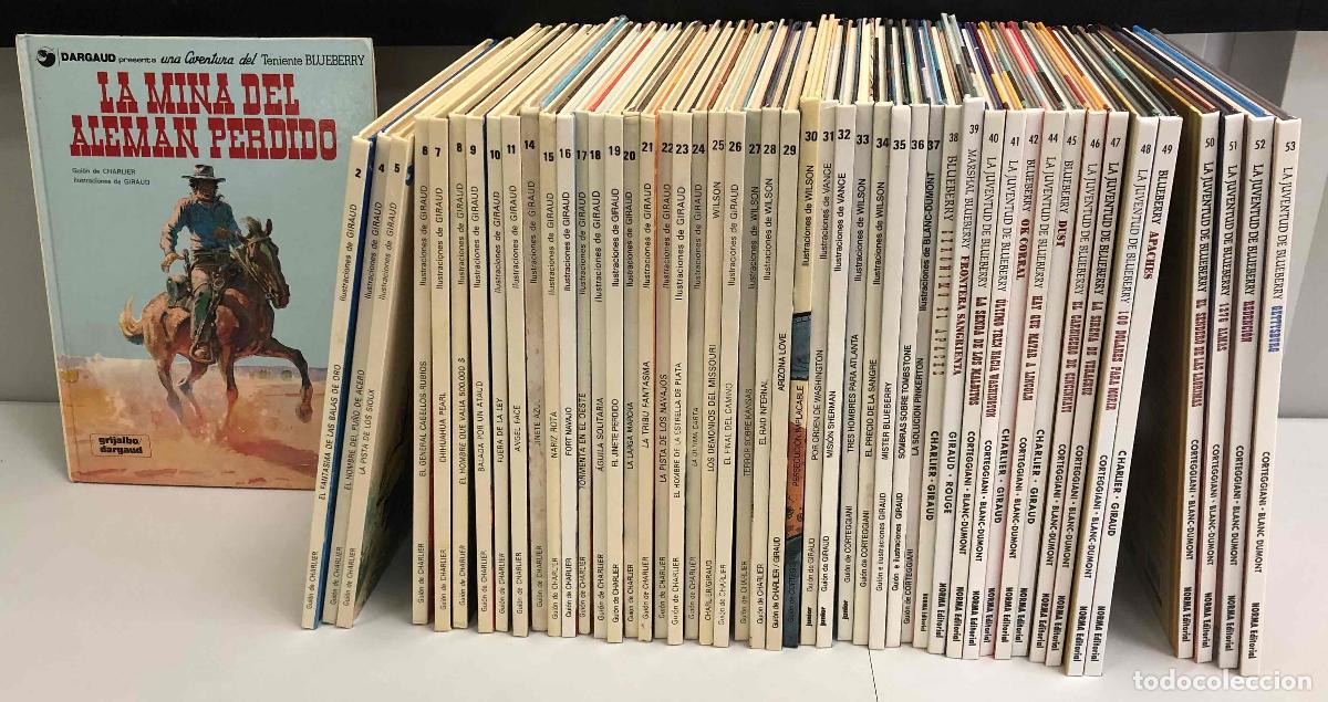 C&oacute;mics: BLUEBERRY CASI COMPLETA. FALTAN N&ordm; 3, 12, 13, 43 Y 54. GIRAUD. GRIJALBO Y NORMA