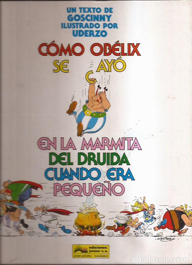 C&oacute;mics: C&Oacute;MIC ASTERIX COMO OBELIX SE CAY&Oacute; EN LA MARMITA.... GRIJALBO 1994 TAPA DURA