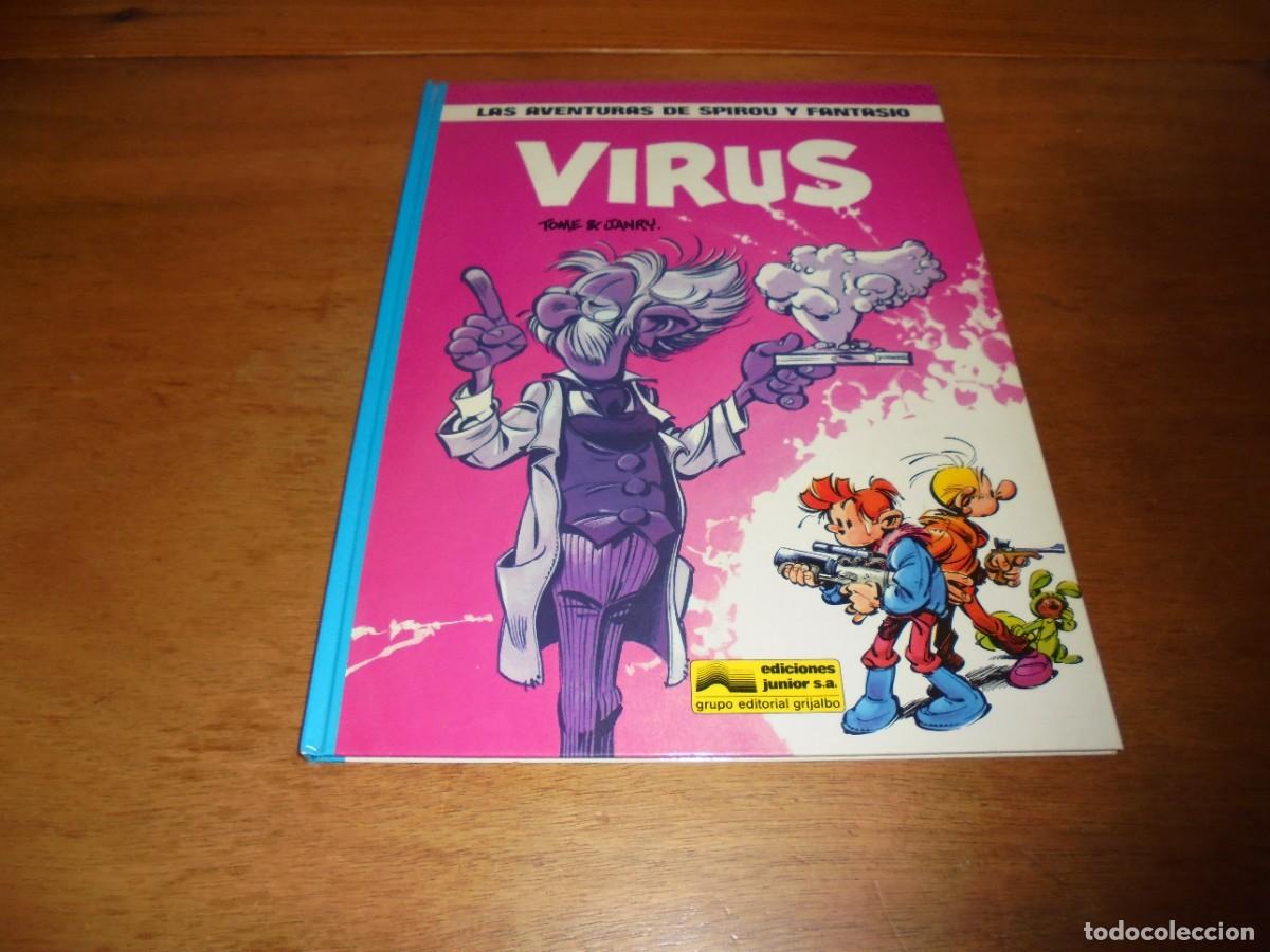 C&oacute;mics: LAS AVENTURAS DE SPIROU Y FANTASIO N&ordm; 19 VIRUS. GRIJALBO 1989. TAPA DURA, LOMO AZUL.
