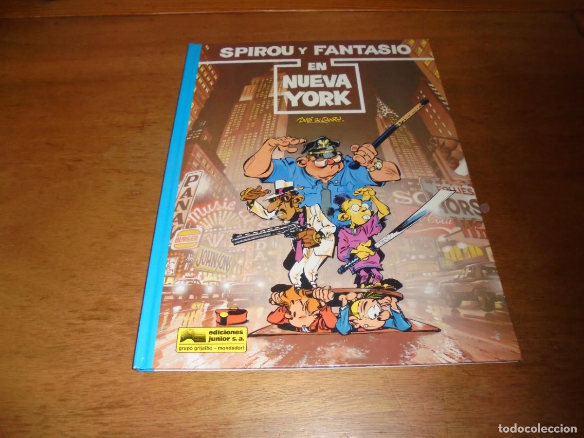 C&oacute;mics: LAS AVENTURAS DE SPIROU Y FANTASIO N&ordm; 25 EN NUEVA YORK. GRIJALBO 1991. TAPA DURA, LOMO AZUL