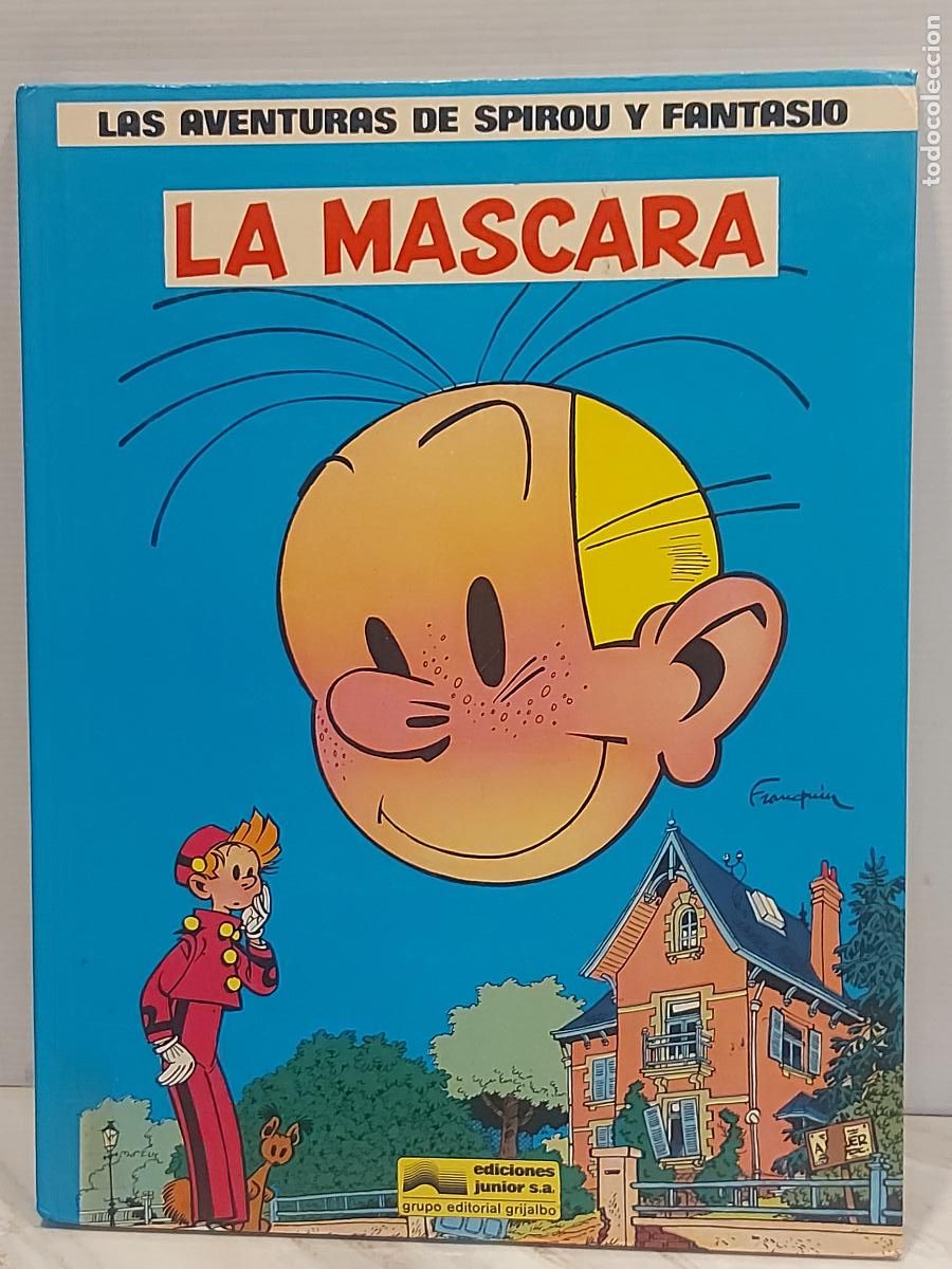 C&oacute;mics: SPIROU Y FANTASIO | 5 | LA MASCARA | 1&ordf; EDICI&Oacute;N | EDICIONES JUNIOR-1988 | BIBLIOTECA