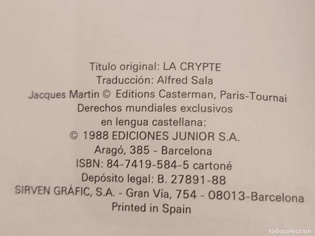 C&oacute;mics: LEFRANC / N.&ordm; 9 / LA CRIPTA / EDICIONES JUNIOR-1988 / BUEN ESTADO / BIBLIOTECA - Foto 3