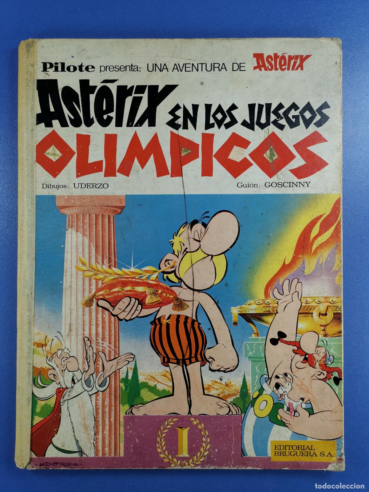 Comics : ASTERIX EN LOS JUEGOS OL&Iacute;MPICOS - PILOTE GOSCINNY - BRUGUERA - 1968 - TAPA DURA