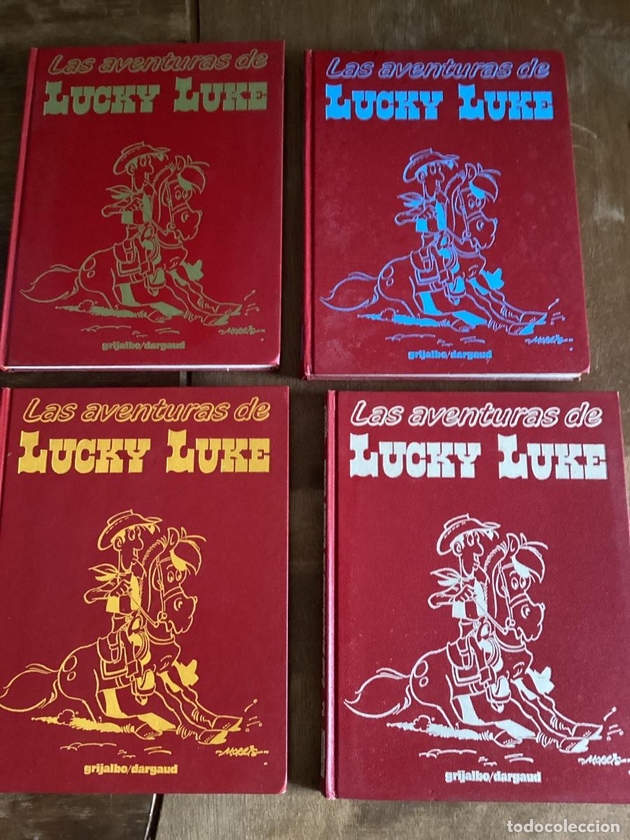 C&oacute;mics: AVENTURAS DE LUCKY LUKE. GRIJALBO/DARGAUD. DIBUJANTE: MORRIS. A&Ntilde;O: 1985. 4 TOMOS.. COMPLETA.