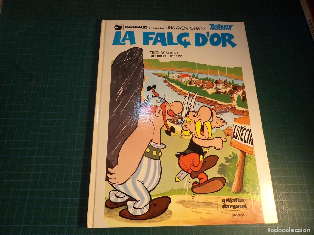 C&oacute;mics: Asterix. La fal&ccedil; d'or. Grijalbo. En catalan.