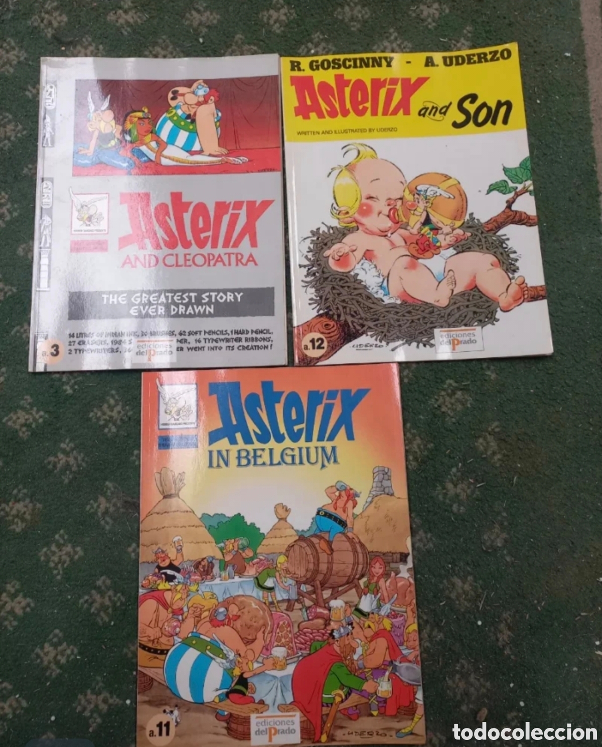 Comics: LOTE 3 C&Oacute;MICS DE ASTERIX EN INGL&Eacute;S - EDICIONES DEL PRADO (STUDY COMICS) - N&Uacute;MEROS A.3, A.11 y A.12