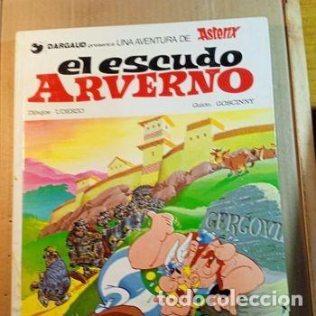 Comics : COMIC DE ASTERIX EN EL ESCUDO ARVERNO DEL A&Ntilde;O 1980