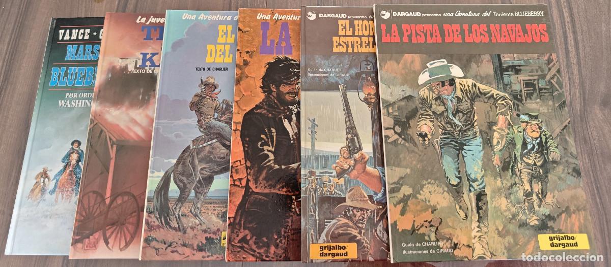 C&oacute;mics: TENIENTE BLUEBERRY n&ordm; 22, 23, 24, 26, 27 y 31 (Junior-Grupo Grijalbo 1983/92) 6 comics.