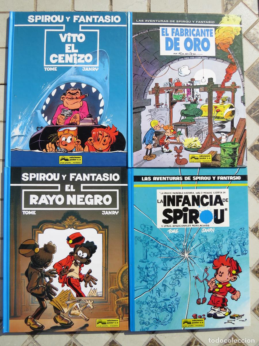 Comics : Lote 4 comics Las aventuras de Spirou y Fantasio Tome & Janry Ediciones Junior Grijalbo Mondadori