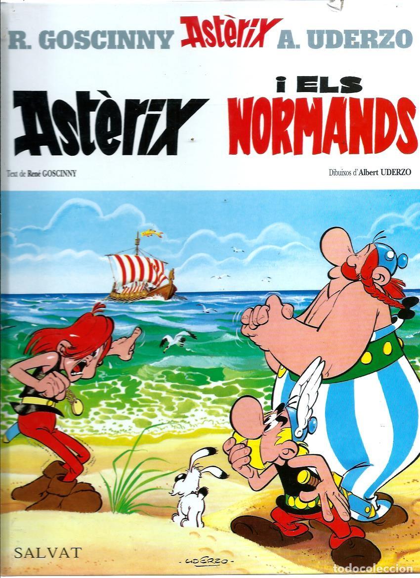 C&oacute;mics: GOSCINNY I UDERZO - ASTERIX N&ordm; 9 - ASTERIX I ELS NORMANDS - SALVAT 1999 - EN CATALA - MOLT NOU