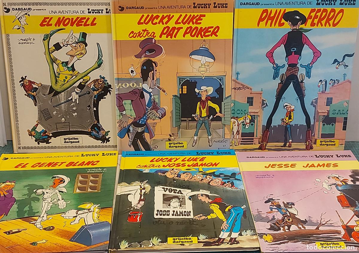 Comics: LUCKY LUKE | LOTE 6 &Aacute;LBUMES EN CATAL&Aacute;N | GRIJALBO-DARGAUD | TAPA DURA | 1990-1994