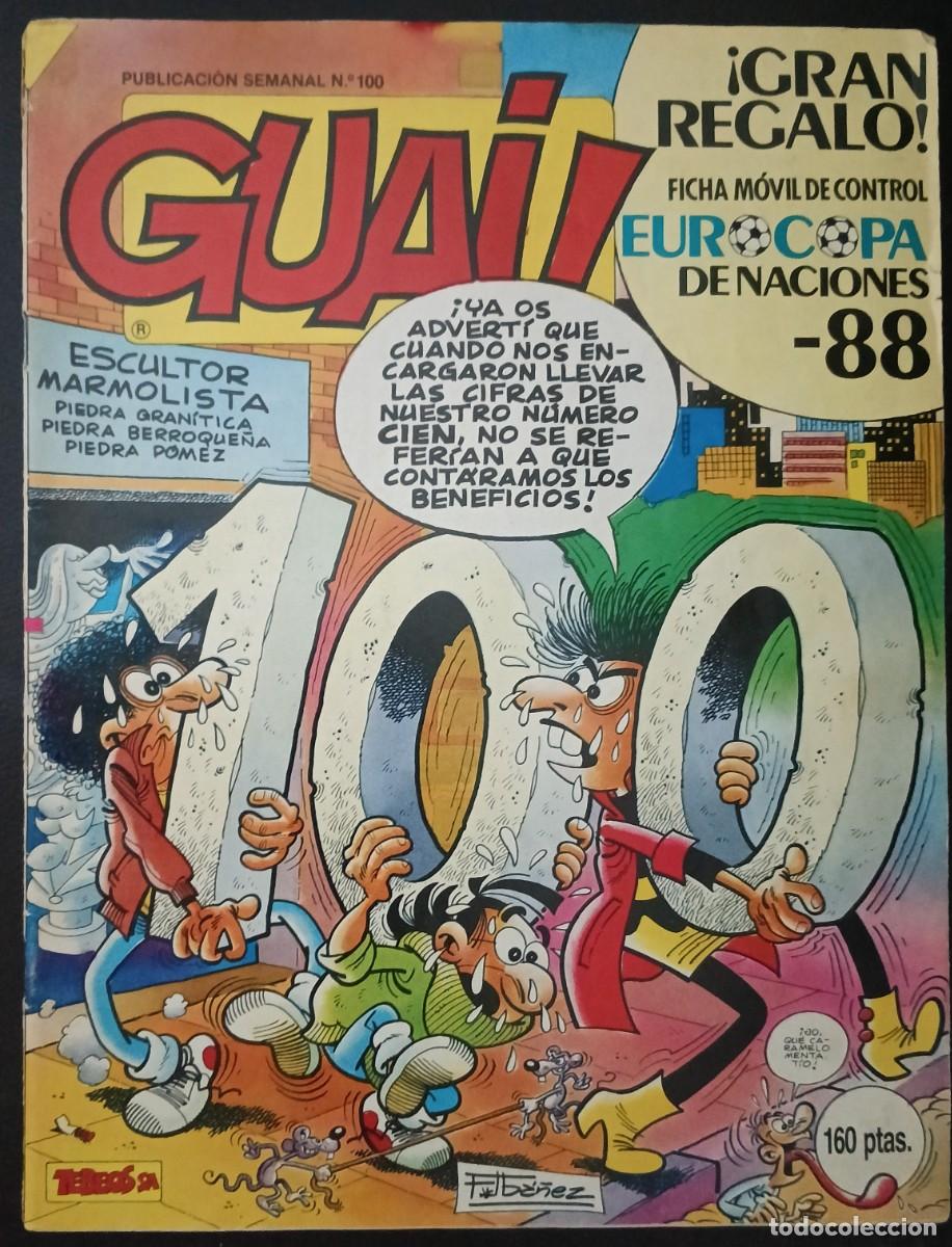C&oacute;mics: GUAI!-TEBEOS- N&ordm; 100 -MIRLOWE-RAF-LUCKY LUKE-MUCHAMARCHAS-SEGURA-1988-CORRECTO-DIF&Iacute;CIL-LEA-VEA-1671