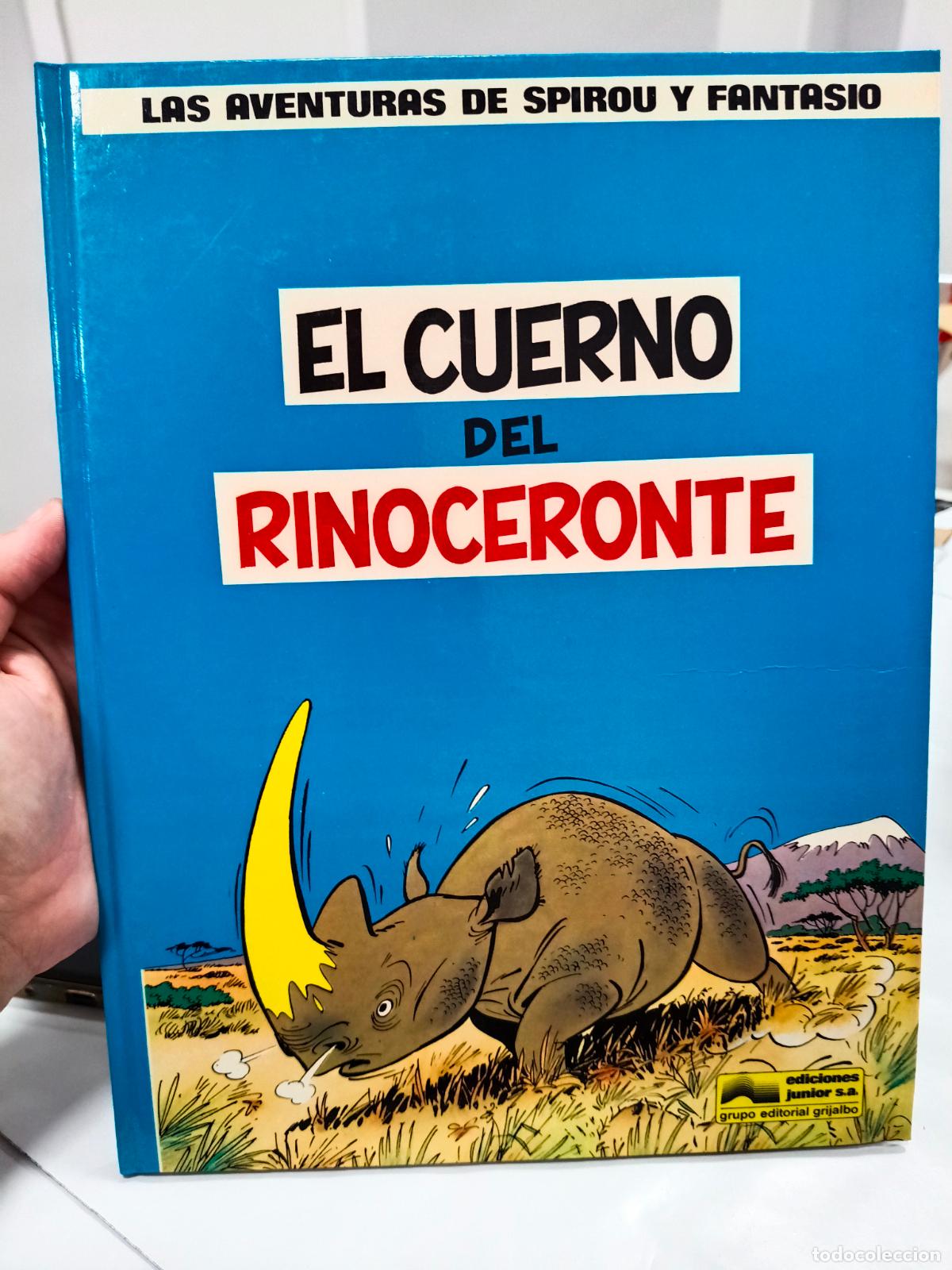 C&oacute;mics: EL CUERNO DEL RINOCERONTE LAS AVENTURAS DE SPIROU Y FANTASIO EDICIONES JUNIOR