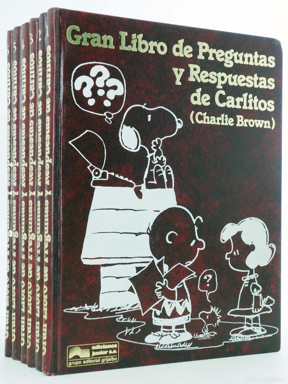 C&oacute;mics: PREGUNTAS Y RESPUESTAS DE CARLITOS 1 A 6. COMPLETA. Junior, 1989