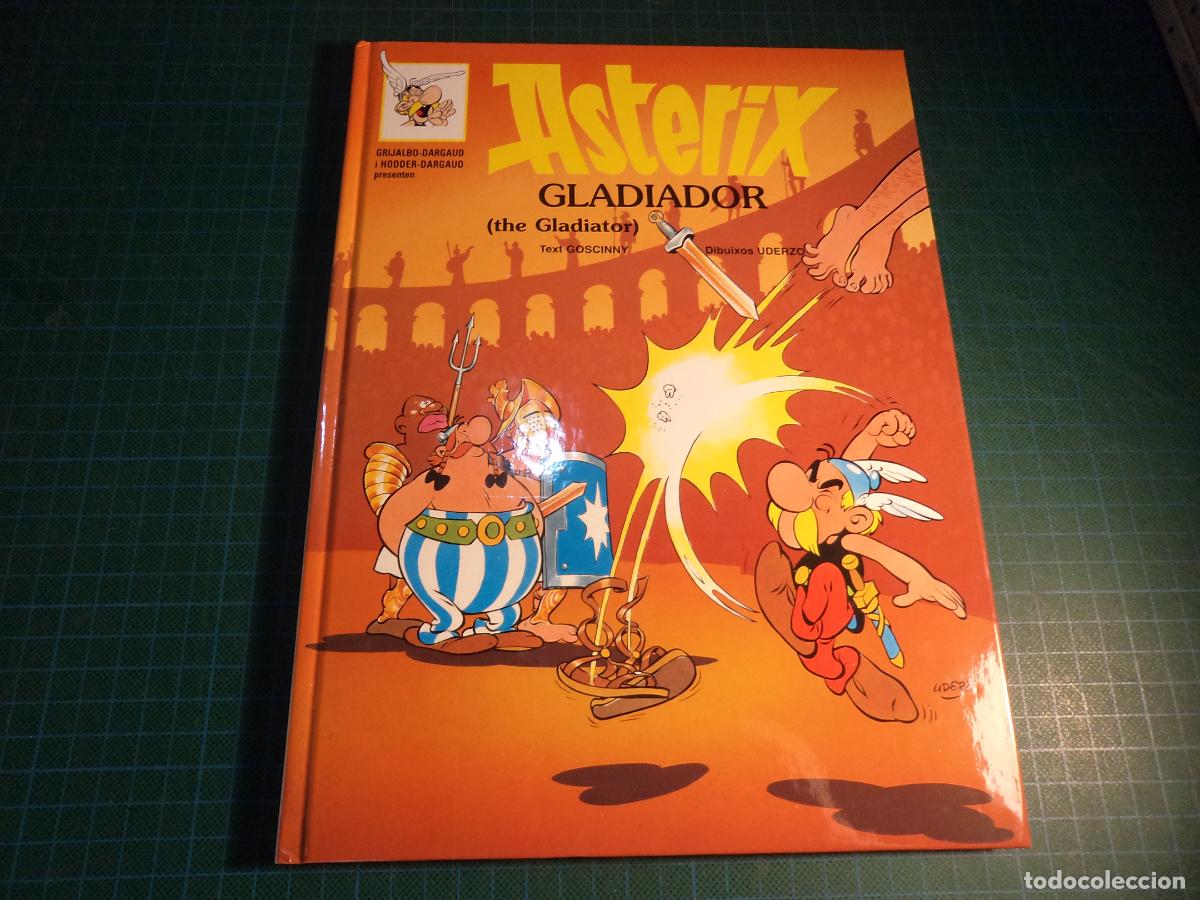 C&oacute;mics: Asterix. Gladiador. (the gladiator). Grijalbo. En catal&aacute;n e ingles.