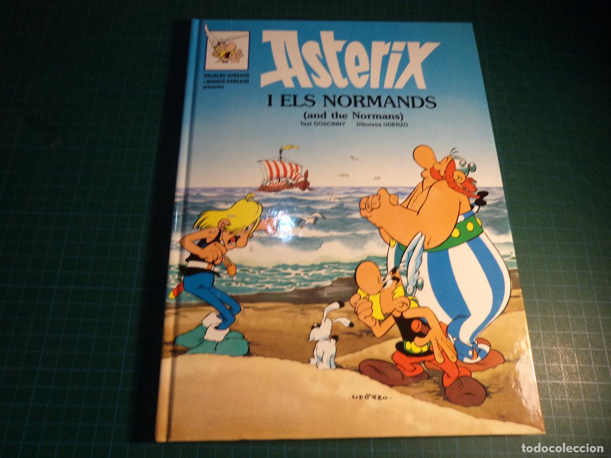 C&oacute;mics: Asterix. I els normands (At the normans). Grijalbo. En catal&aacute;n e ingles.