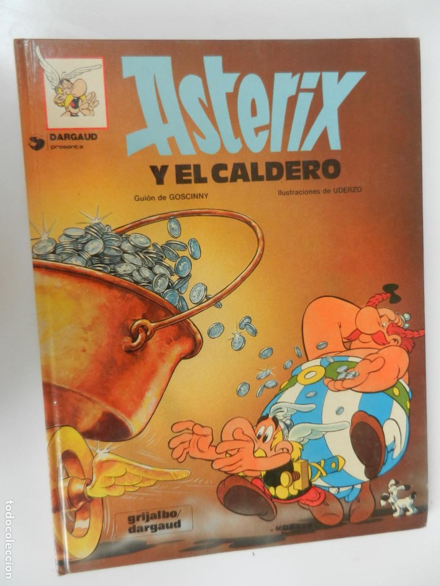 C&oacute;mics: ASTERIX Y EL CALDERO - N&ordm; 13 - UDERZO - GRIJALBO- DARGAUD 1991- PASTA DURAS-