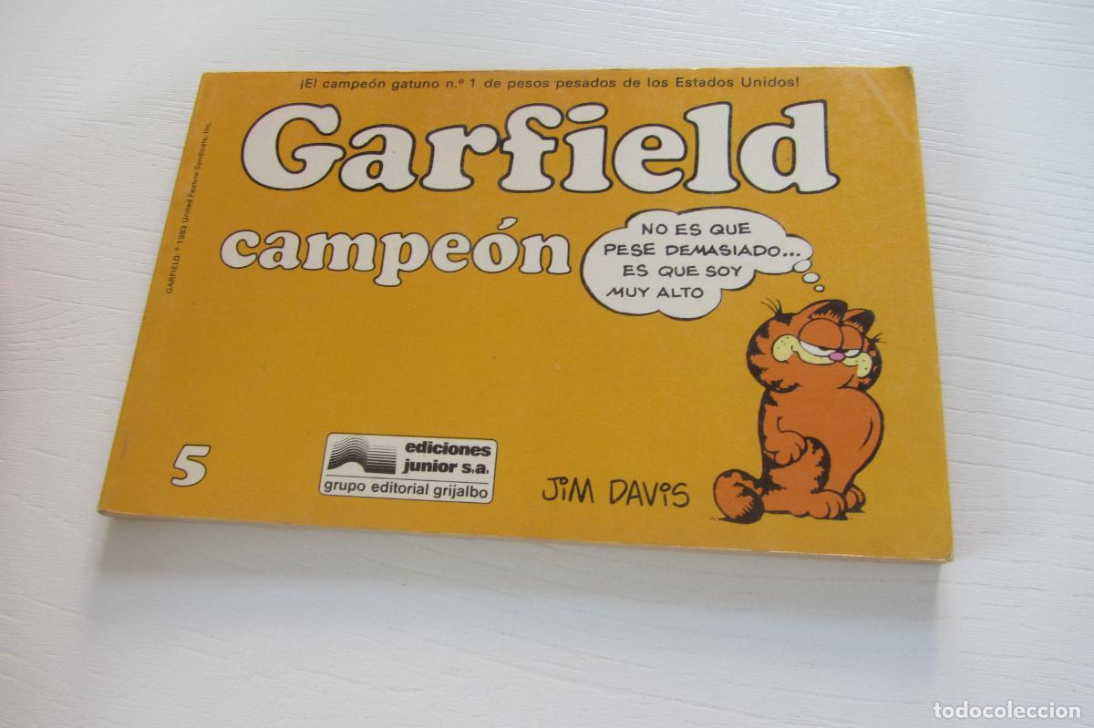C&oacute;mics: GARFIELD N&ordm; 5 GARFIELD CAMPEON - EDICIONES JUNIOR 1989 arx327